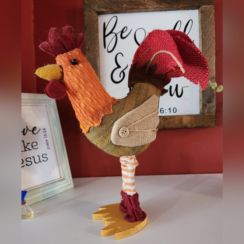 Chicken Rooster Fabric Figurine stuffed